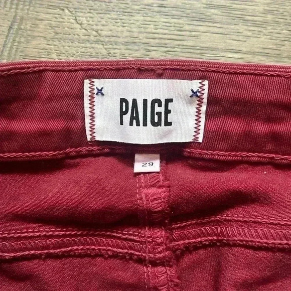 🔥PAIGE🔥 | Skyline ankle peg burgundy  pants size 29 - Picture 8 of 14